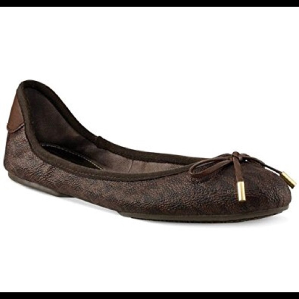Michael Kors City Logo Ballet Flats NWOT
